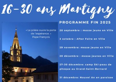 Agenda 16-30 ans Martigny